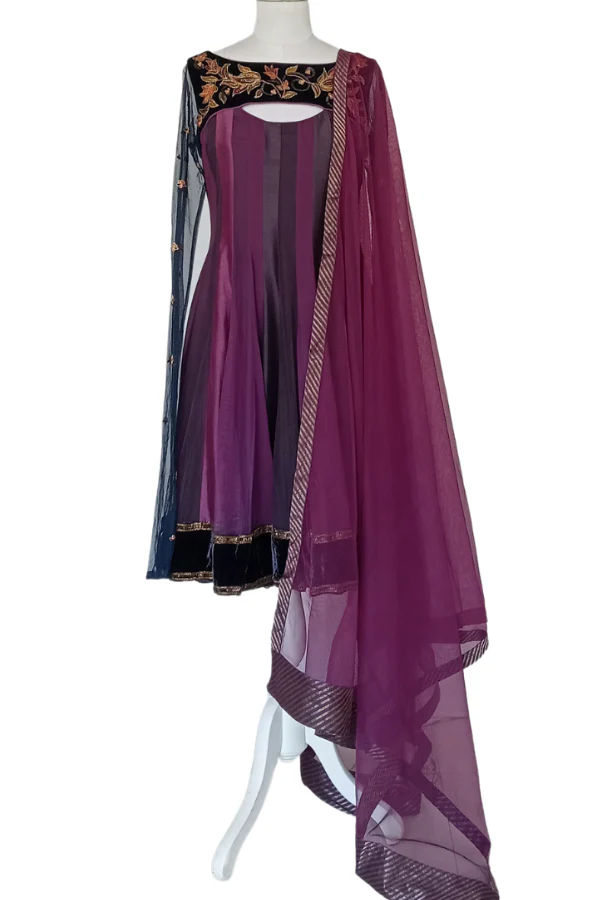 Rohit Bal Purple Anarkali