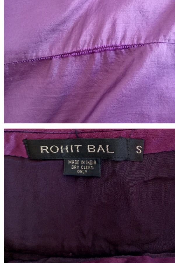 Rohit Bal Purple Anarkali - Image 4