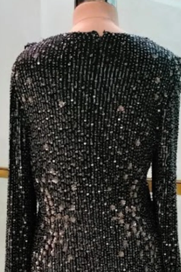 Rohit Gandhi Rahul Khanna Black Embellished Dress - Image 4