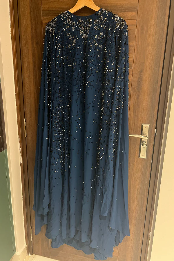Rohit Gandhi Rahul Khanna Blue embellished gown - Image 4