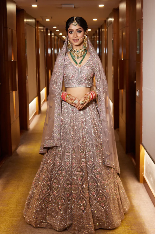Rose embellished lehenga - Image 2