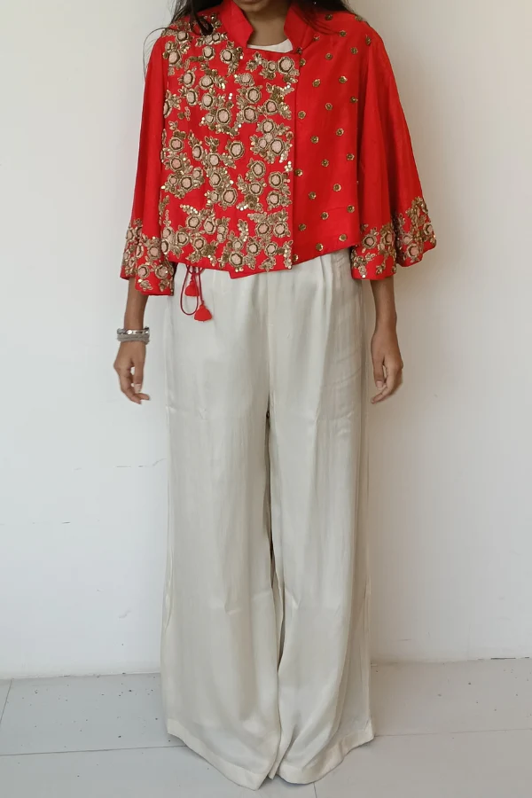 Ruby red jumpsuit set - Image 2