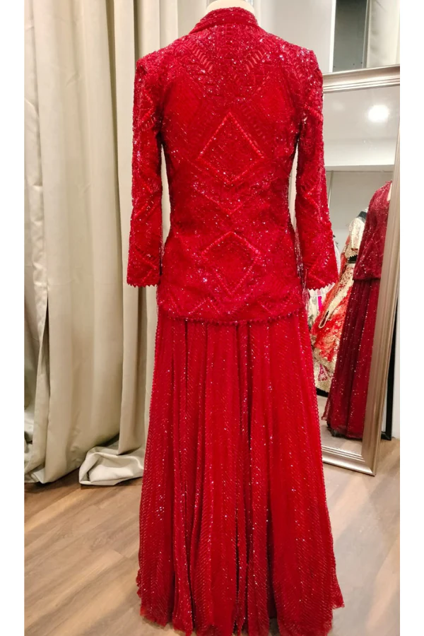 Ruby Sequin Jacket lehenga set - Image 3