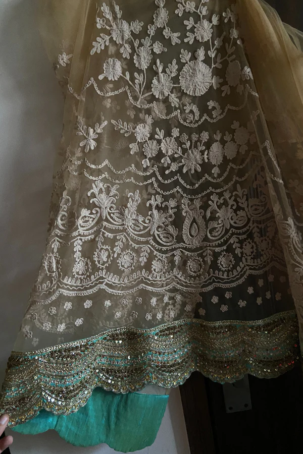 Sabyasachi embroidered georgette saree - Image 2