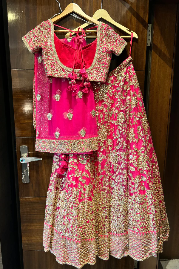 Sabyasachi embroidered pink lehenga - Image 4