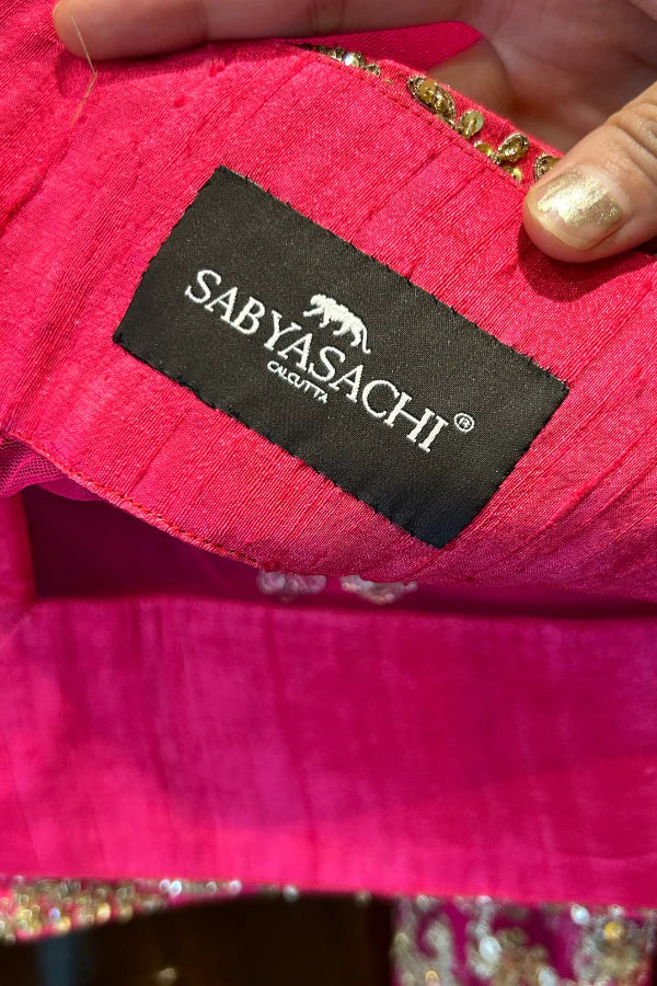 Sabyasachi embroidered pink lehenga - Image 6