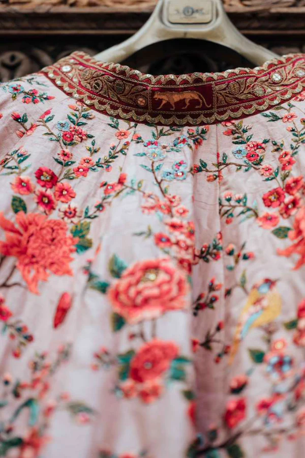 Sabyasachi Floral Embroidered Lehenga - Image 5
