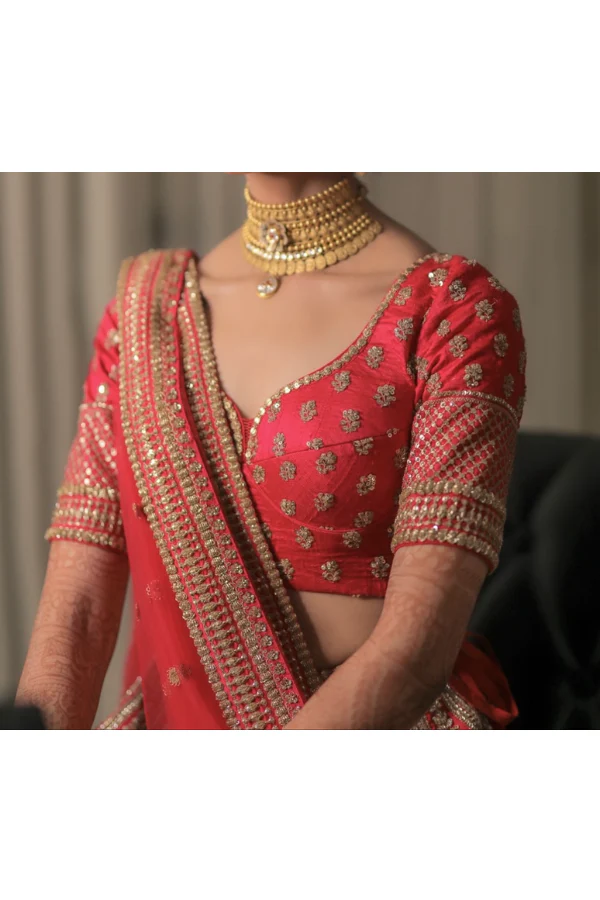 Sabyasachi Fuschia Pink bridal legenga - Image 3