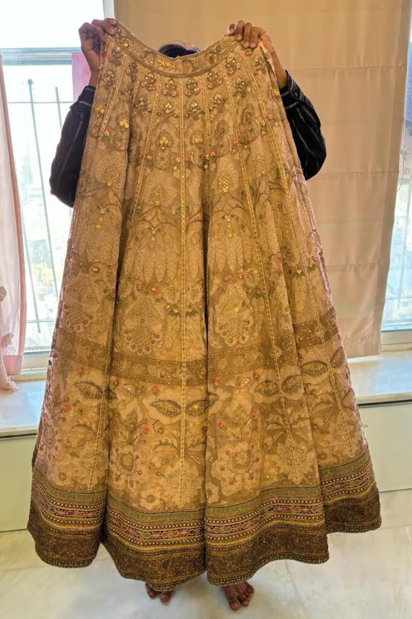Sabyasachi gold embroidered lehenga - Image 3