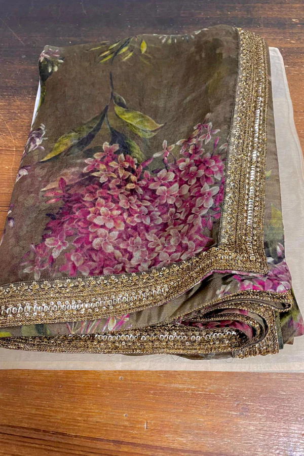 Sabyasachi Brown embroidered lehenga - Image 7