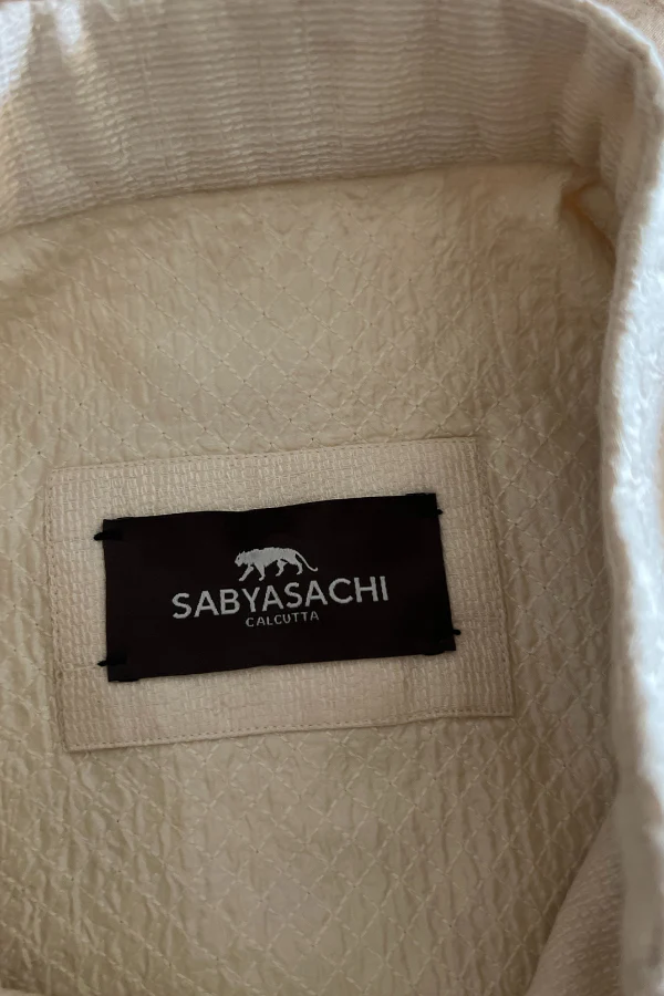 Sabyasachi ivory embroidered sherwani - Image 4