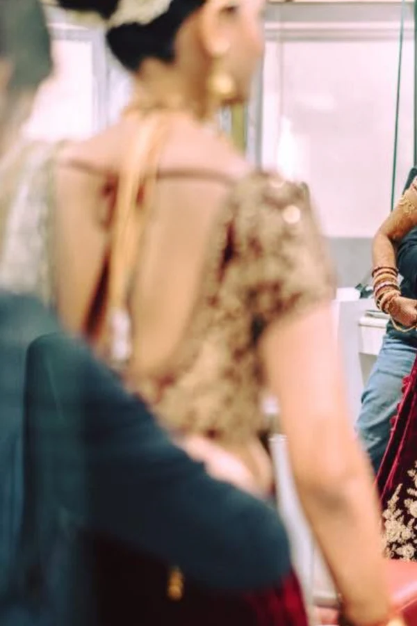 Sabyasachi Maroon velvet embroidered lehenga - Image 2