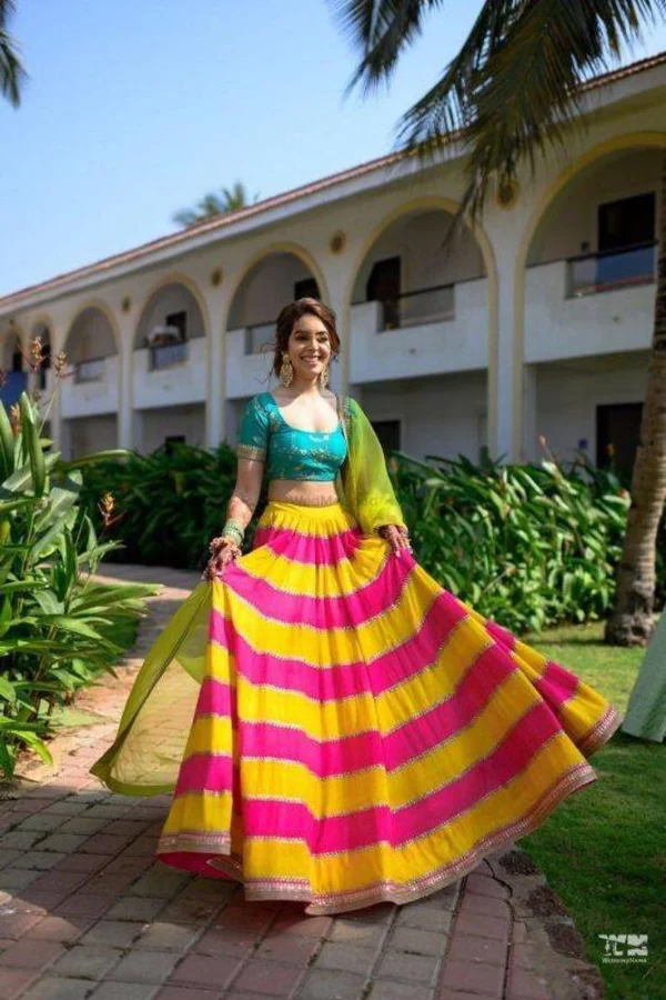 Sabyasachi multicolor lehenga set
