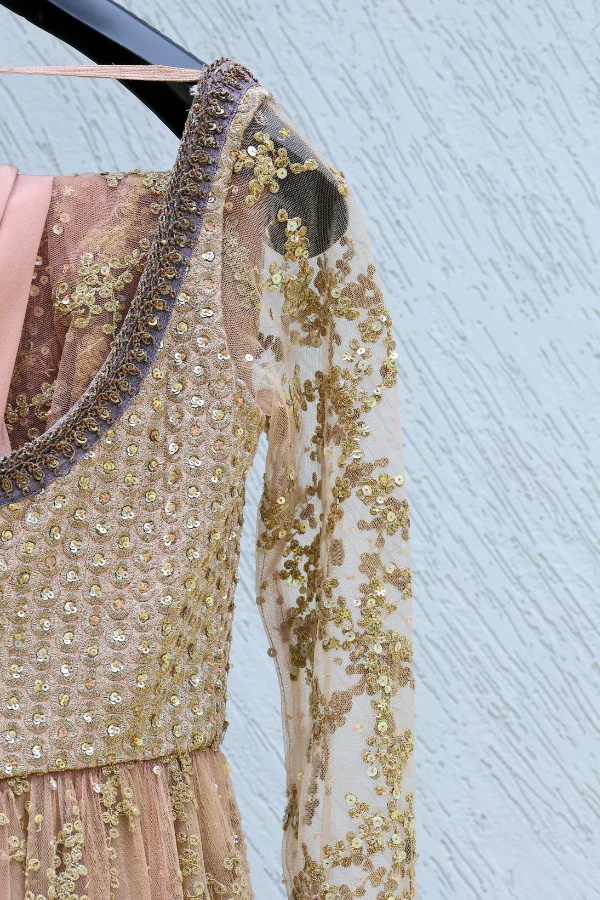 Sabyasachi pink anarkali set - Image 5