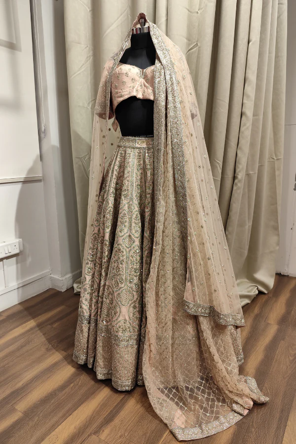 Sabyasachi pink embroidered lehenga - Image 2