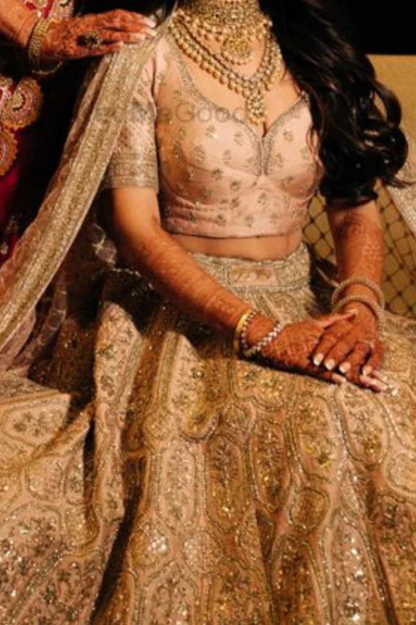 Sabyasachi pink embroidered lehenga - Image 5