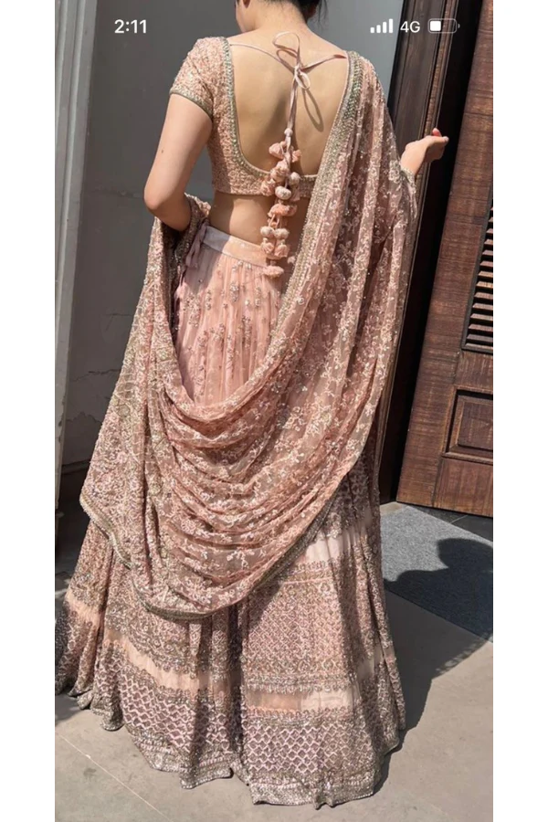 Sabyasachi pink embroidered lehenga - Image 2