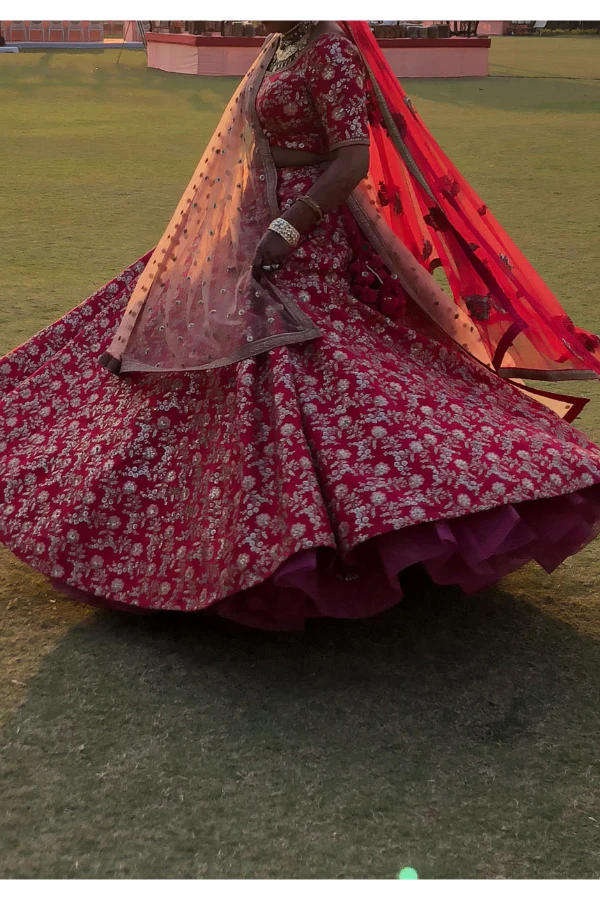 Sabyasachi Pink embroidered lehenga - Image 5
