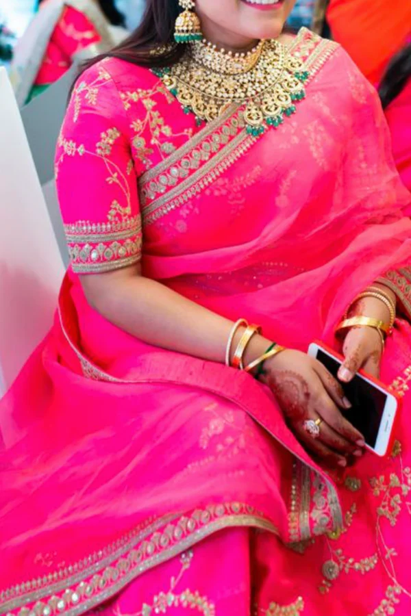Sabyasachi Pink Lehenga Set