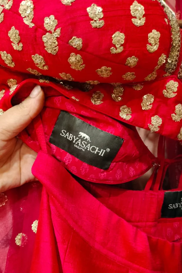 Sabyasachi Pink Lehenga Set - Image 3