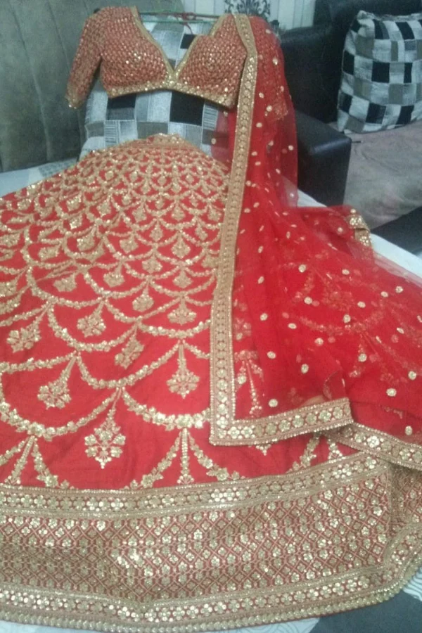 Sabyasachi red bridal lehenga - Image 2