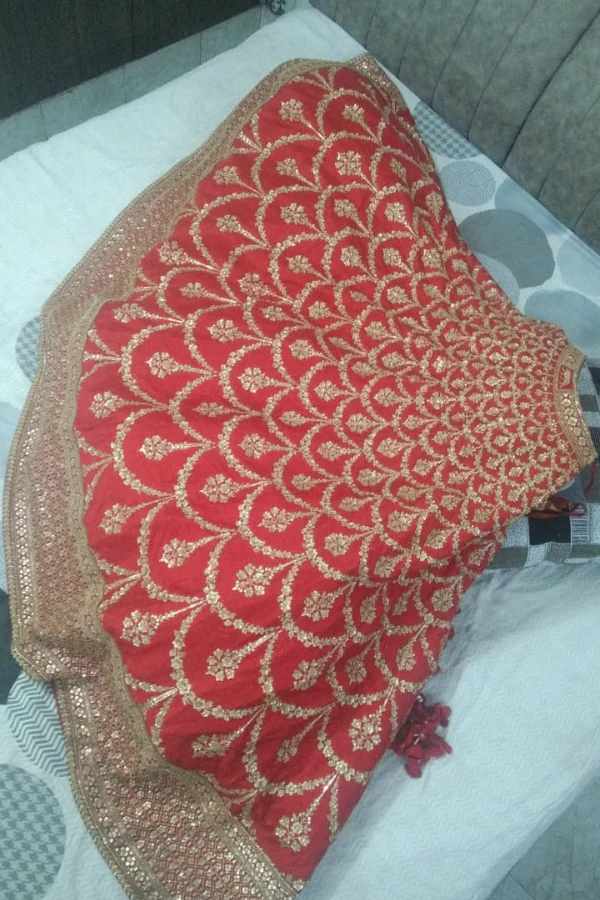 Sabyasachi red bridal lehenga - Image 5