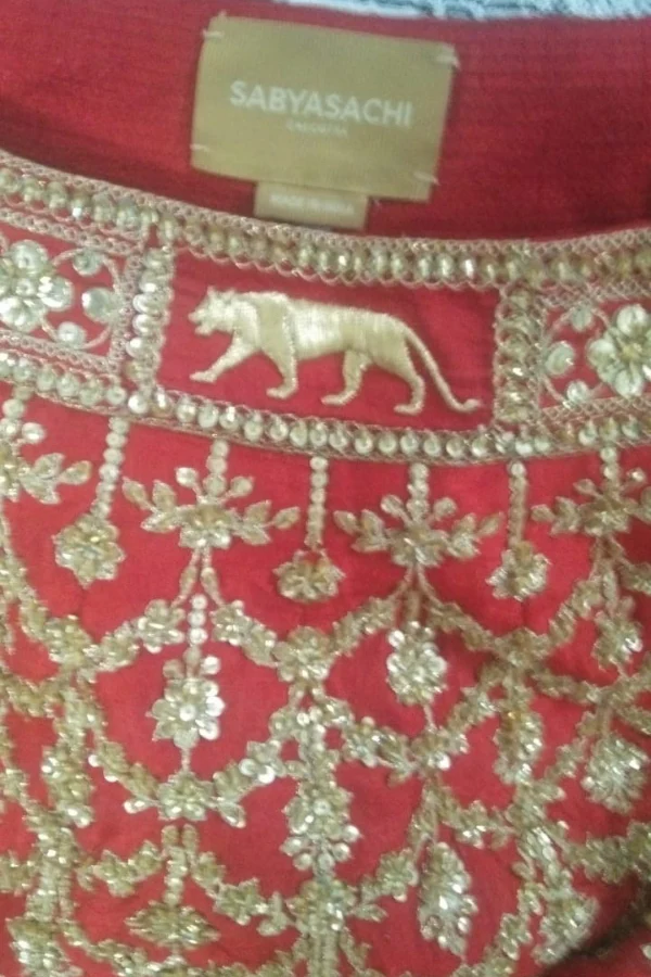 Sabyasachi red bridal lehenga - Image 7