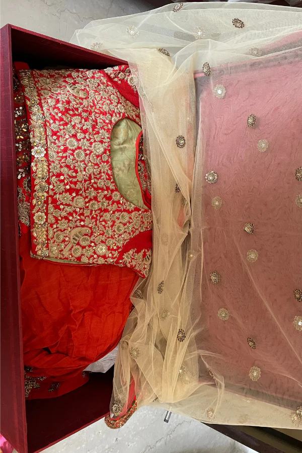 Sabyasachi red bridal lehenga - Image 2