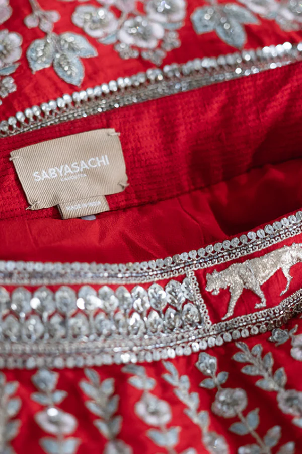 Sabyasachi red embroidered lehenga - Image 6