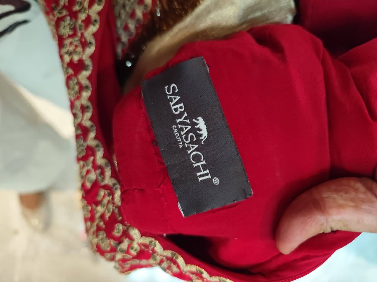 Sabyasachi Red & Gold Heritage Lehenga Set - Image 7
