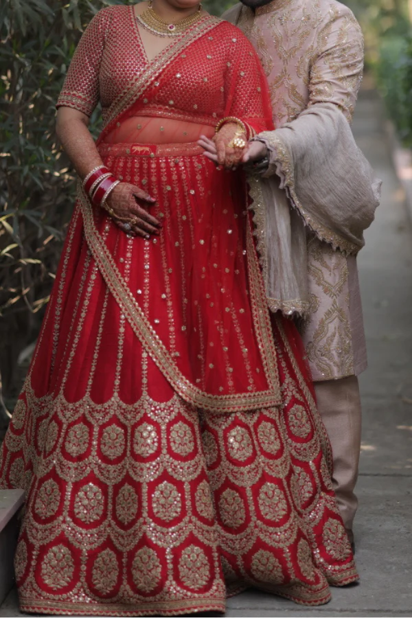 Sabyasachi Red Lehenga Set - Image 2