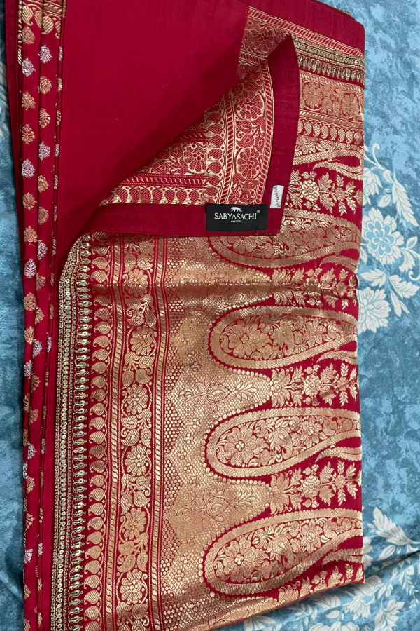 Sabyasachi Red banarsi saree - Image 2