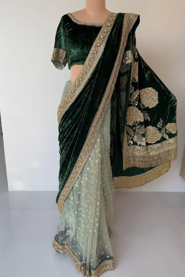 Sabyasachi Embellished Saree Set - Image 2