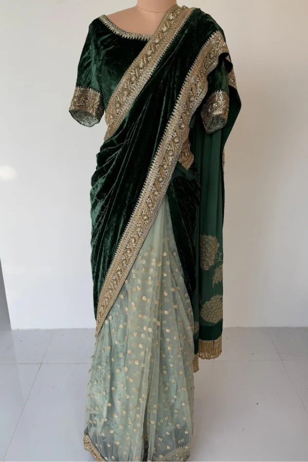 Sabyasachi Embellished Saree Set - Image 4