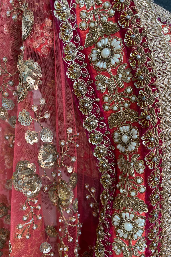 Sabyasachi velvet lehenga - Image 6