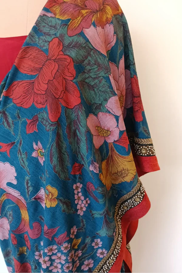 Sabyasachi Vintage Floral Saree - Image 4
