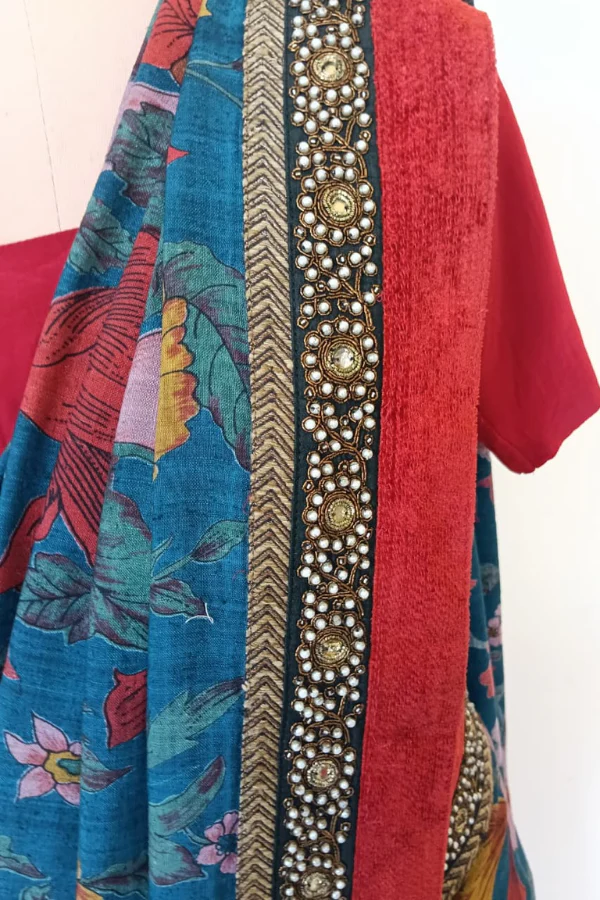 Sabyasachi Vintage Floral Saree - Image 5