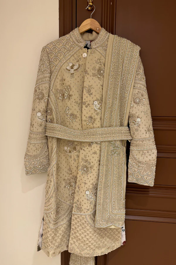 Sahil kochhar matka silk sherwani