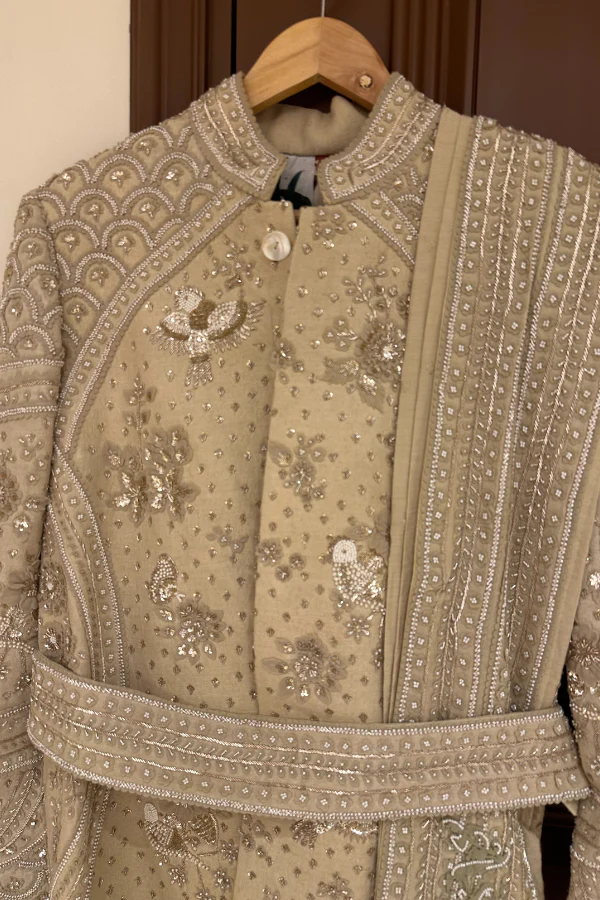 Sahil kochhar matka silk sherwani - Image 2