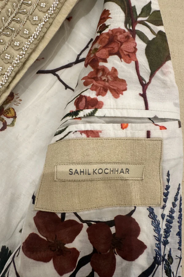 Sahil kochhar matka silk sherwani - Image 6