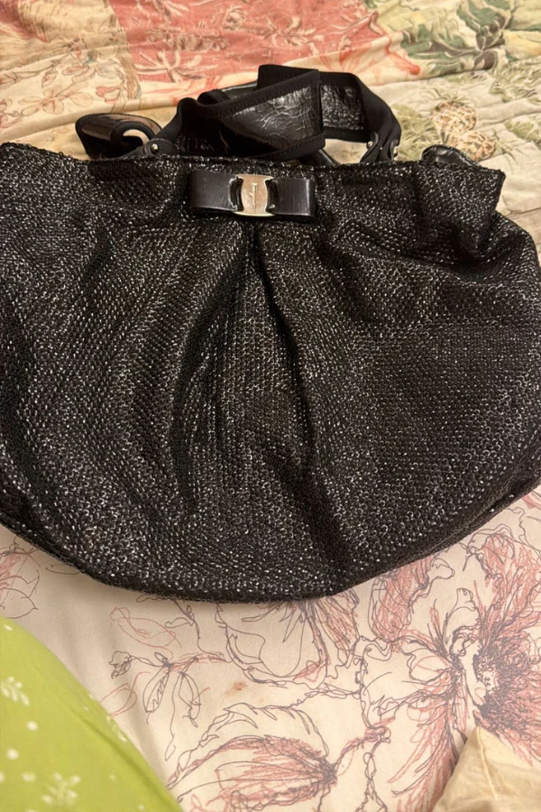 Salvatore Ferragamo Vara Sequined Tote Bag - Image 3