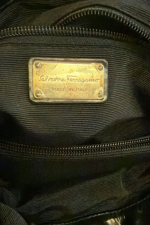 Salvatore Ferragamo Vara Sequined Tote Bag - Image 6