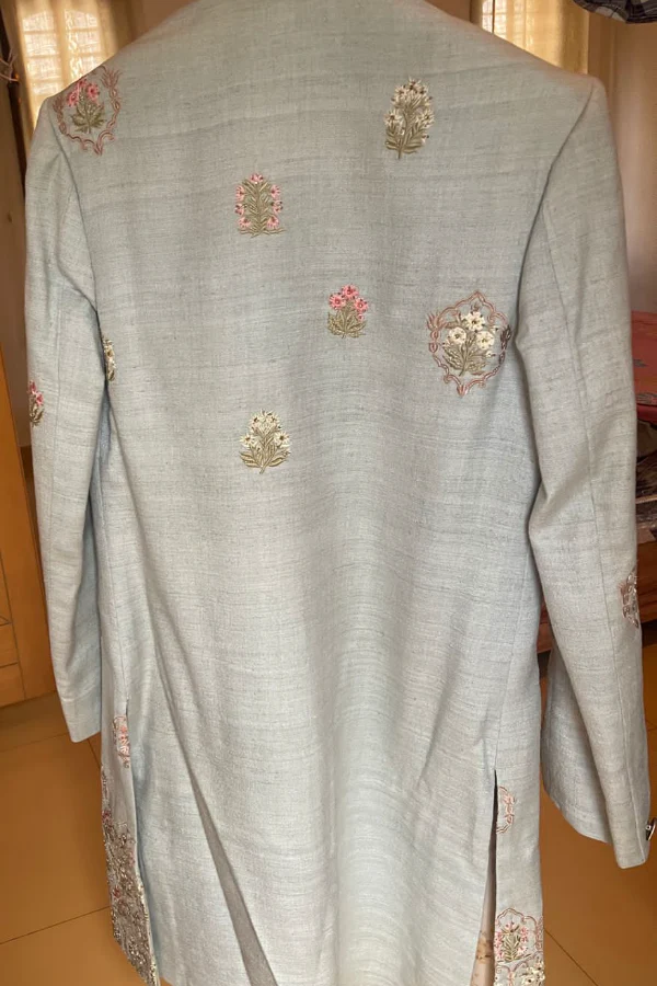 Samyakk Blue Sherwani - Image 2