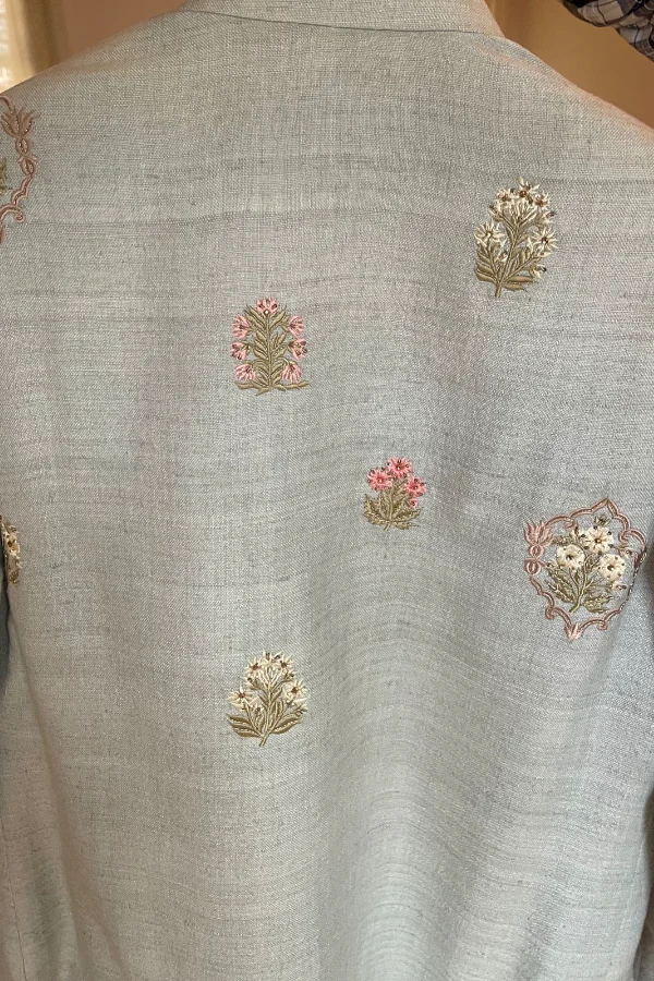 Samyakk Blue Sherwani - Image 4