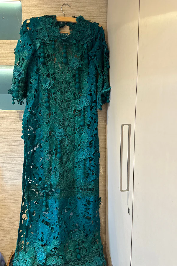 Sana Safinaz emerald green kurta set - Image 3