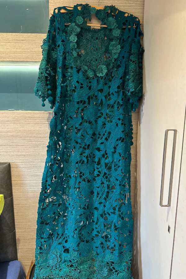 Sana Safinaz emerald green kurta set - Image 4