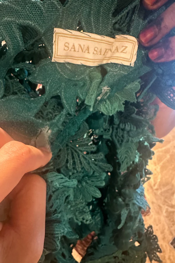 Sana Safinaz emerald green kurta set - Image 6