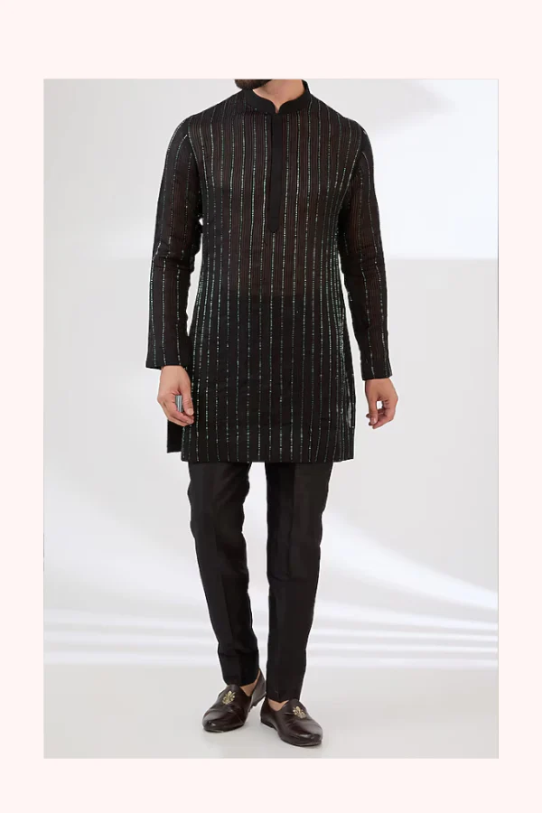 Sawan Gandhi Nehru Jacket Set - Image 2