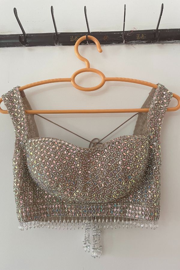 SEEMA GUJRAL SILVER LEHENGA SET - Image 2