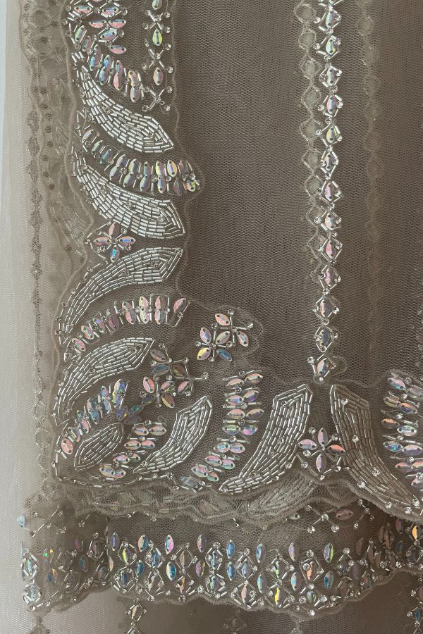 SEEMA GUJRAL SILVER LEHENGA SET - Image 5
